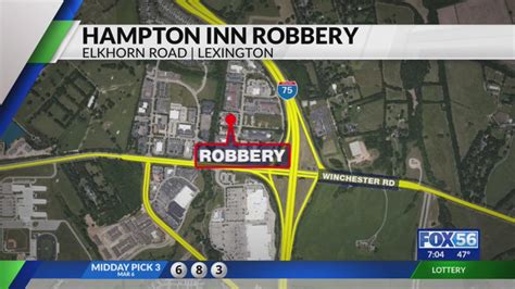 Lexington Police Investigating Hampton Inn Robbery