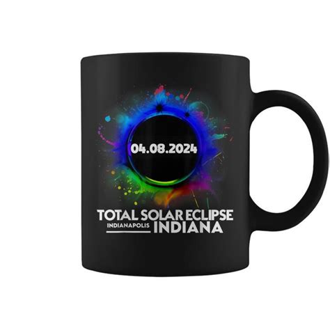 Total Solar Eclipse Indianapolis Indiana April Coffee Mug Seseable