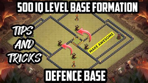 How To Make Defensive Base Of Any Town Hall Tips And Tricks Defence Base Clash Of Clans