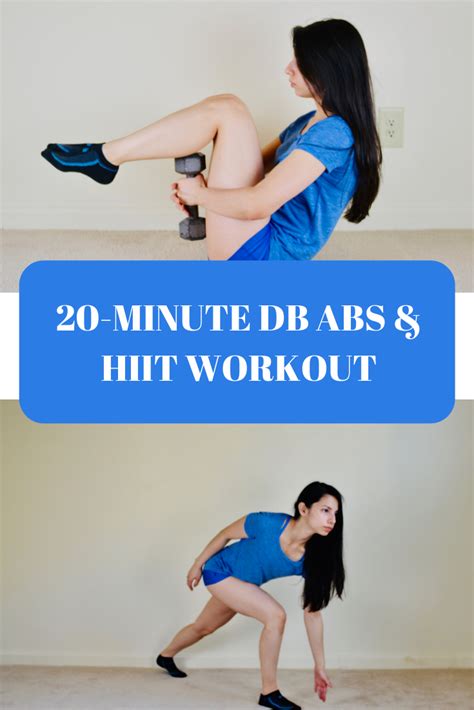 20 Minute Db Abs And Hiit Workout Hiit Workout Hiit Cardio Workouts