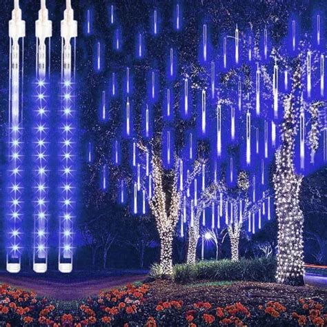 Guirxi T Lumineuse LED En Forme De Pluie De M T Ores 8 Tubes D