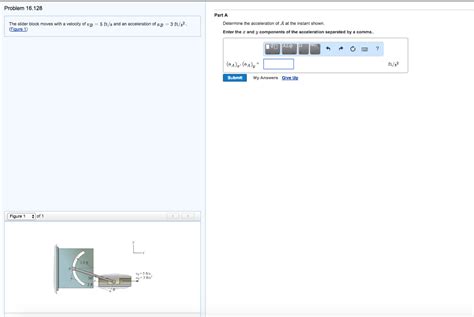 Solved The Slider Block Moves With A Velocity Of V B 5 Chegg