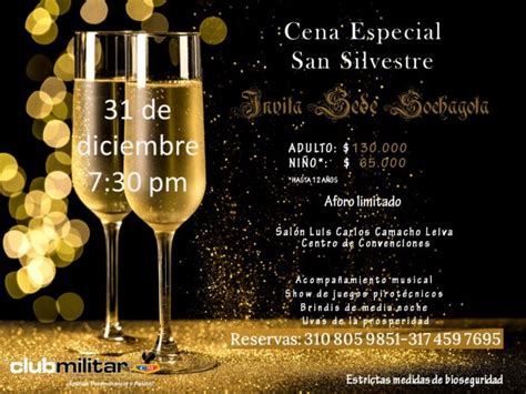 Cena De San Silvestre En La Sede Sochagota Club Militar