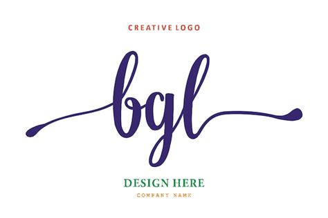 El logotipo de letras bgl es simple fácil de entender y autorizado