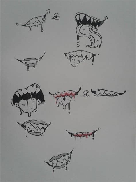 Demon Drawings, Art Drawings Sketches Simple, Drawings Of Mouths ...