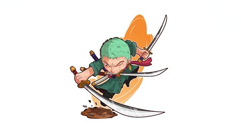 Chibi Roronoa Zoro From One Piece Wallpaper,HD Anime Wallpapers,4k