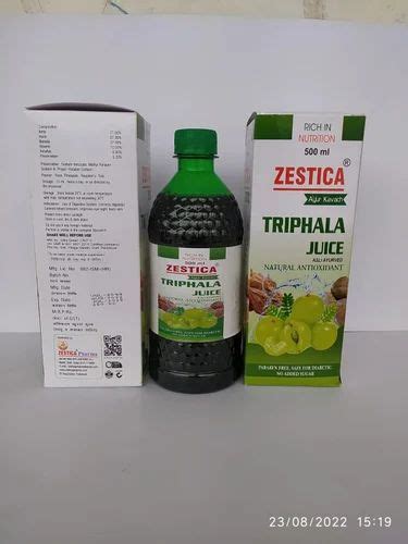 Ayurvedic Triphala Juice Zestica Triphala Juice 500 Ml Packaging Type