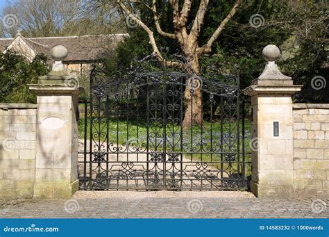 Mansion Gate Stock Photography - Image: 14583232