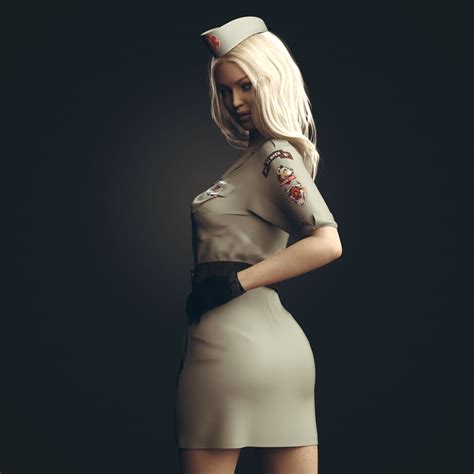 DForce Military Nurse Outfit Bundle For Genesis 9 8 8 1 Female Daz 3D