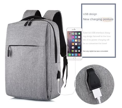 Ripley Mochila Para Laptop Impermeable Con Puerto Usb Litros