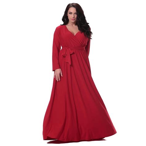 Buy Maxi Dress Long Sleeve Plus Size Cheap Online