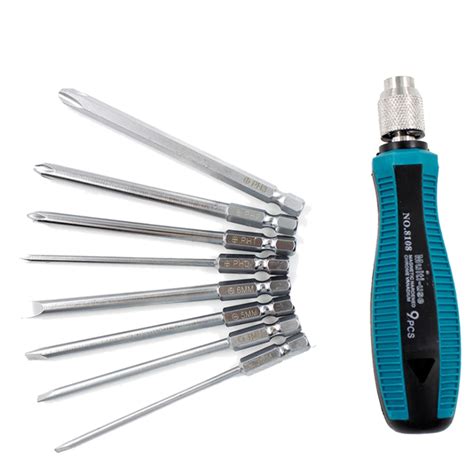 Penggong 9pcs Precision Screwdriver Set Multi Bit Tools Repair Screw Driver Screwdrivers Kit For