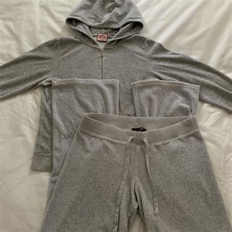 Full Grey Juicy Couture Tracksuit TAKING OFFERS Depop