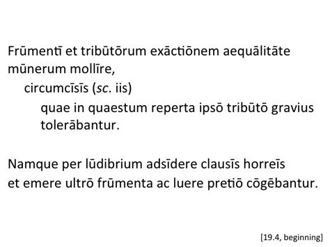 Tacitus Agricola Beginning Articulated Dickinson College