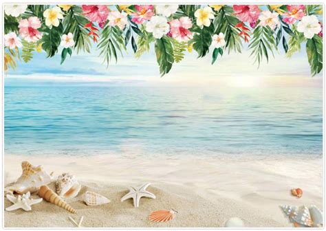 Buy Allenjoy 7x5ft Luau Beach Backdrop Summer Hawaiian Photography