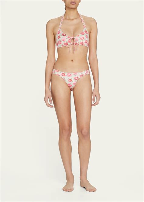 Loveshackfancy Zanda Floral Two Piece Bikini Set Bergdorf Goodman