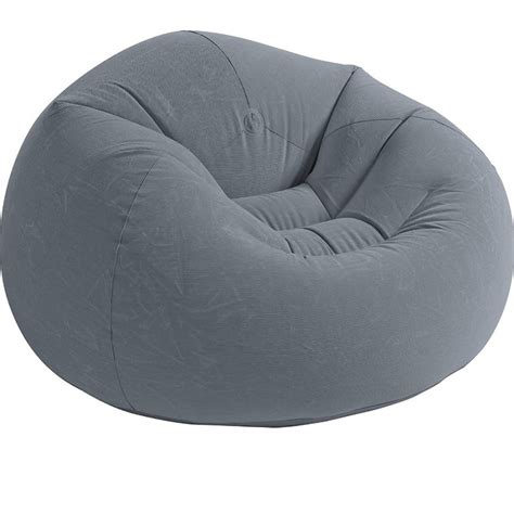 PUFF INFLABLE INTEX 68579 107X104X69 CM GRIS Home Sentry