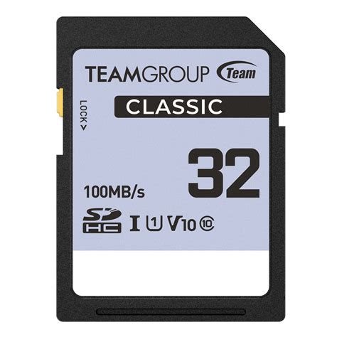 CLASSIC SDHC UHS I U1 V10 Memory Card 32GB TEAMGROUP