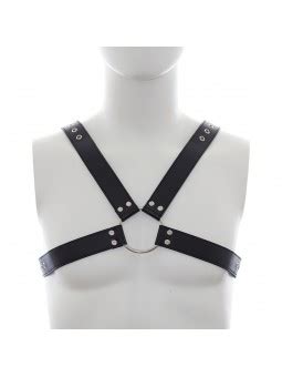 Arnes Pechera Masculina En Cruz Para Bdsm Sex Shop Ofertas Color Negro