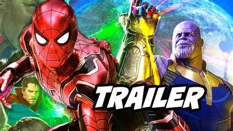 Avengers Infinity War Trailer Spider Man Vs Thanos Black Order