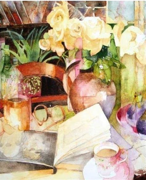 Pin By Christine Everett On Gallery Floral Painting Shirley Trevena