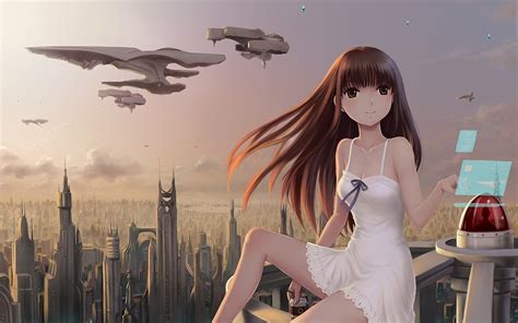 Fondos De Pantalla Anime Chicas Anime Futurista Ciencia Ficción Captura De Pantalla