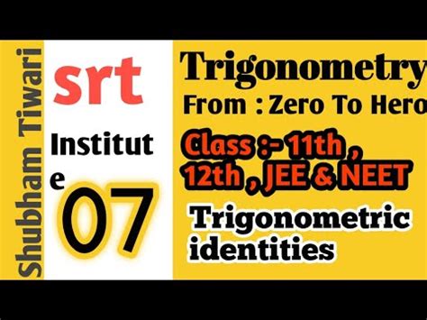 Trigonometric Identities Proof Of Trigonometric Identities Class