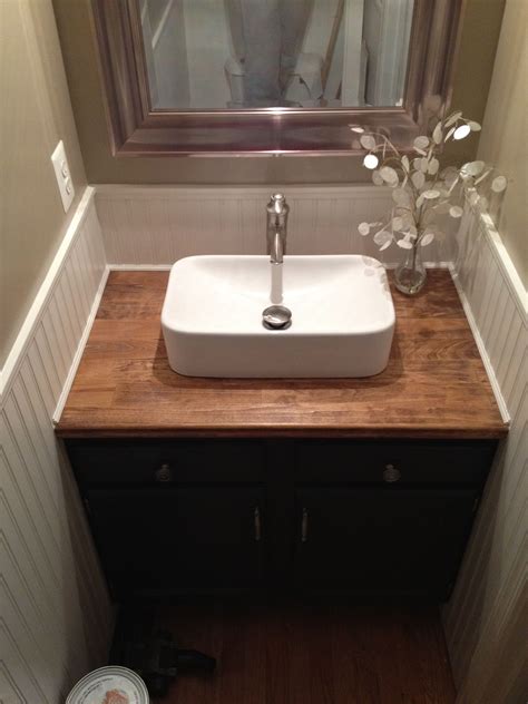 Butcher Block Bathroom Sink