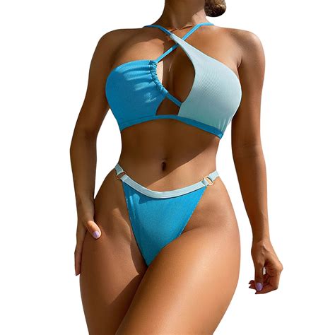 VBARHMQRT Female Swim Suits For Women 2024 Tummy Control Plus Size Two