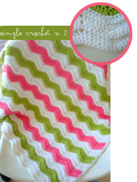 Crochet Chevron Blanket Border - Amelia's Crochet