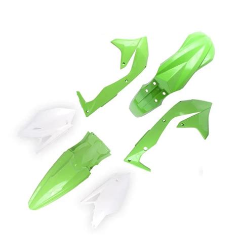 Kit Plastico Ufo Kxf 450 16 17 Verde Branco Sem Number Frontal