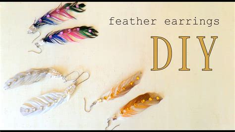 How To Make Feather Earrings Three Design Ideas By Fluffy Hedgehog