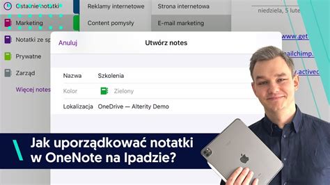 Jak Uporz Dkowa Notatki W Onenote Na Ipadzie Youtube