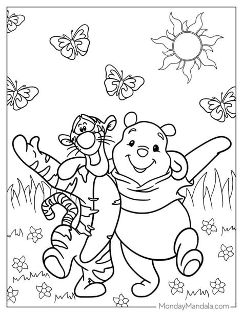 Tigger And Winnie The Pooh Coloring Pages