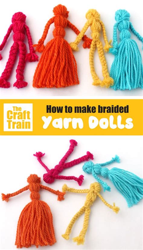 How To Make Yarn Dolls The Craft Train Activités Simples Pour