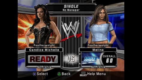 Candice Michelle Vs Melina WWE SmackDown Vs RAW 2007 2023 11 23