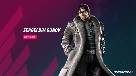 Tekken 8 Sergei Dragunov HD Wallpaper Dynamic Gaming Backgrounds