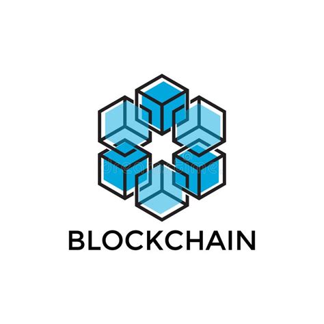 Blockchain Icon Design, Cryptocurrency, Vector Digital Logo Stock ...