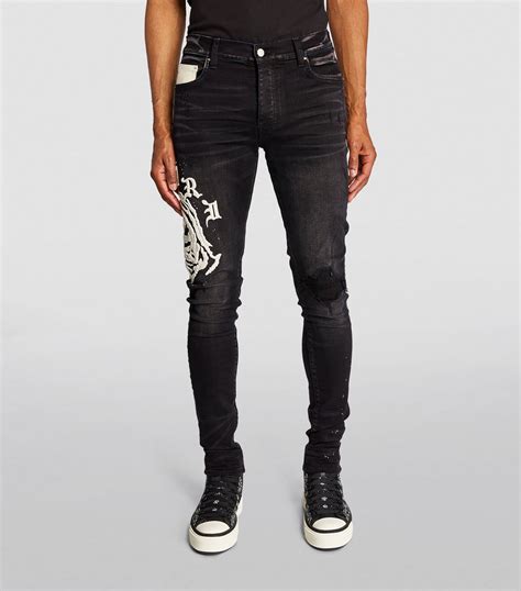 Amiri X Wes Lang Printed Jeans Harrods Us