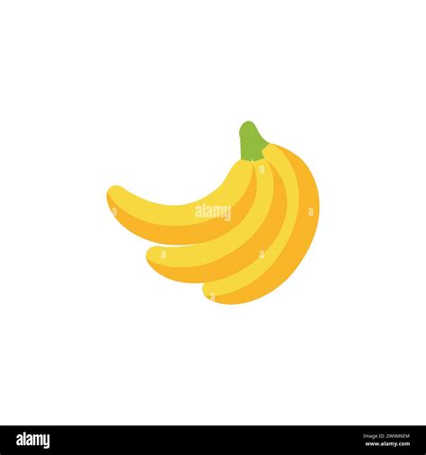 Banana Icon Vector Isolated On White Background Banana Icon Stock