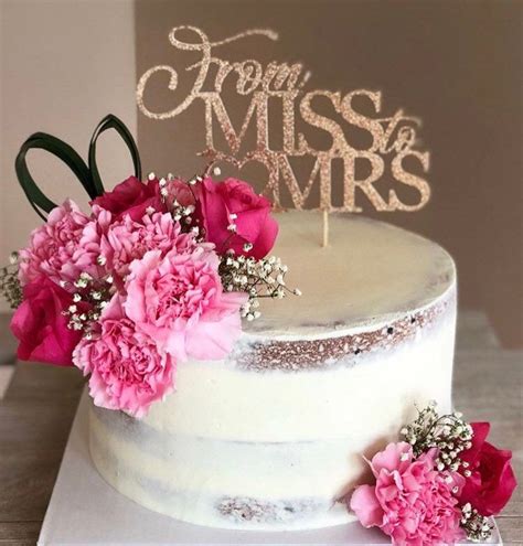 From Miss To Mrs From Miss To Mrs Cake Topper Bridal Shower Cake Topper