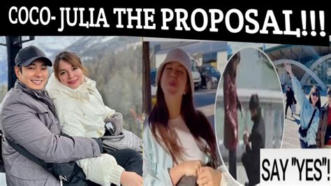 Coco Ganito Pala Nag Propose Kay Julia Montes Nakakakilig Youtube