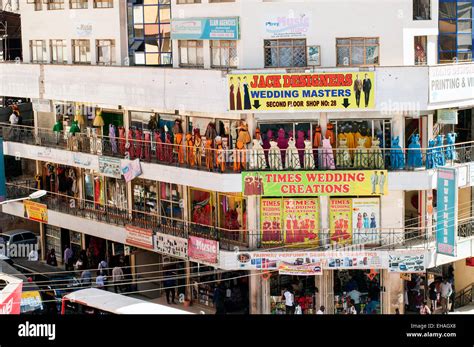 Wedding Gown Display Downtown Nairobi Kenya Stock Photo Alamy