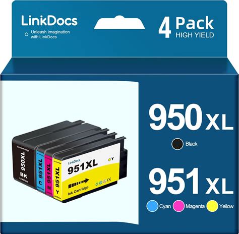 Linkdocs Cartucho De Tinta Compatible Con Xl Xl Para Hp