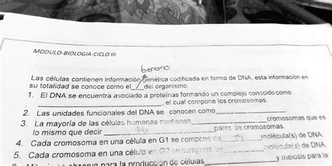 Solved El Dna Se Encuentra Asociado A Prote Nas Formando Un