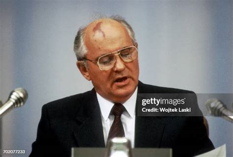 Mikhail Gorbachev The President Of The Soviet Union Photos And Premium