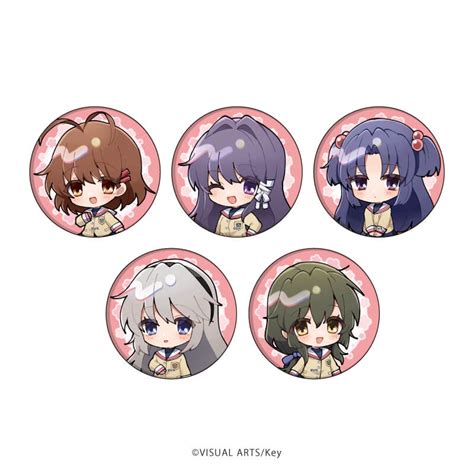 缶バッジ「clannad」01コンプリートbox全5種ミニキャライラスト｜アニメ・コラボグッズの通販ならeeo Store（イーオストア）