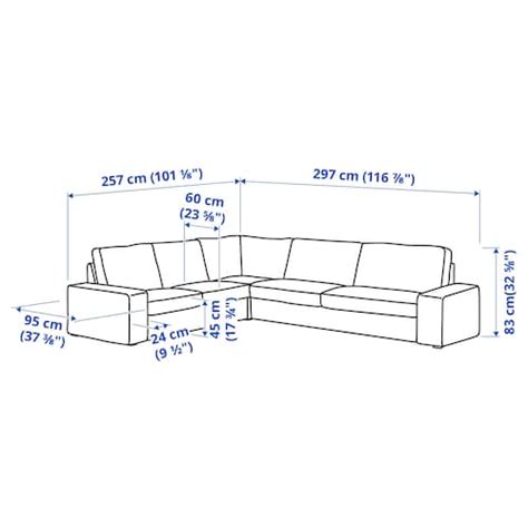 Kivik Sofá De Canto 5 Lugares Tresund Bege Claro Ikea