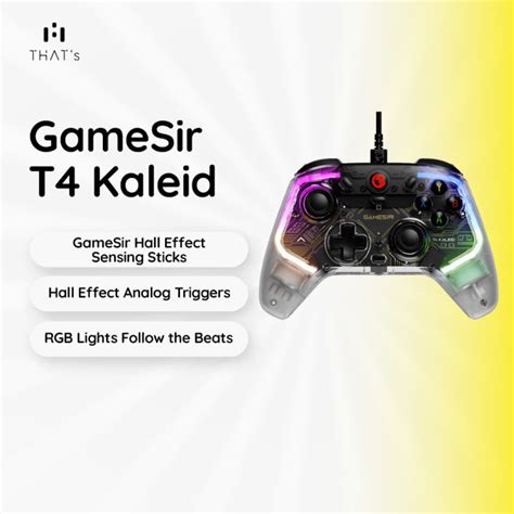 Gamesir T Kaleid Wired Gamepad With Hall Effect For Nintendo Pc Steam