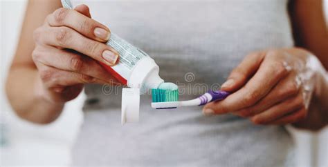 Hands Toothbrush Or Man At Sink Of Water Dental Hygiene Or Wellness